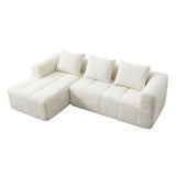Modern Modular L Shaped 3 Seater Chaise Lounge Sofa - Compressed Sofa