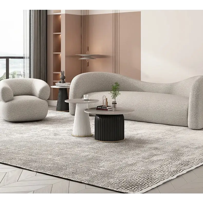 Modern Nordic Art Style Creative Aesthetic Sofa - Gray Sofa + Chair - Sofa