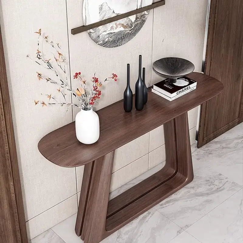 Modern Nordic Entryway Minimalist Wood Console Table - 150x30x8cm - Multifunctional coffee table