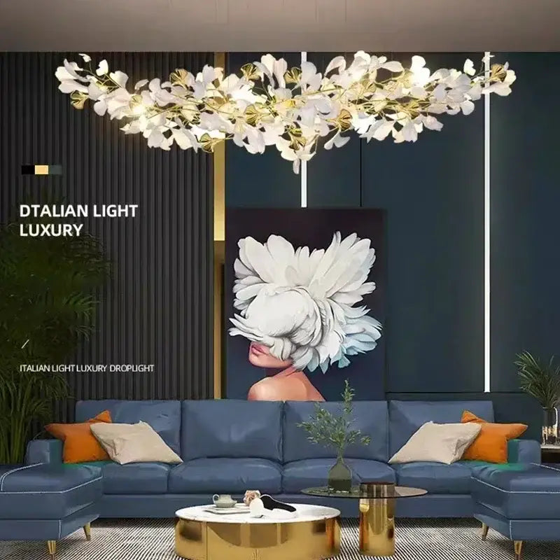 Modern Nordic Flower Leaf Chandelier Pendant Lamp - Ceiling Lamp