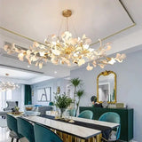 Modern Nordic Flower Leaf Chandelier Pendant Lamp - Ceiling Lamp