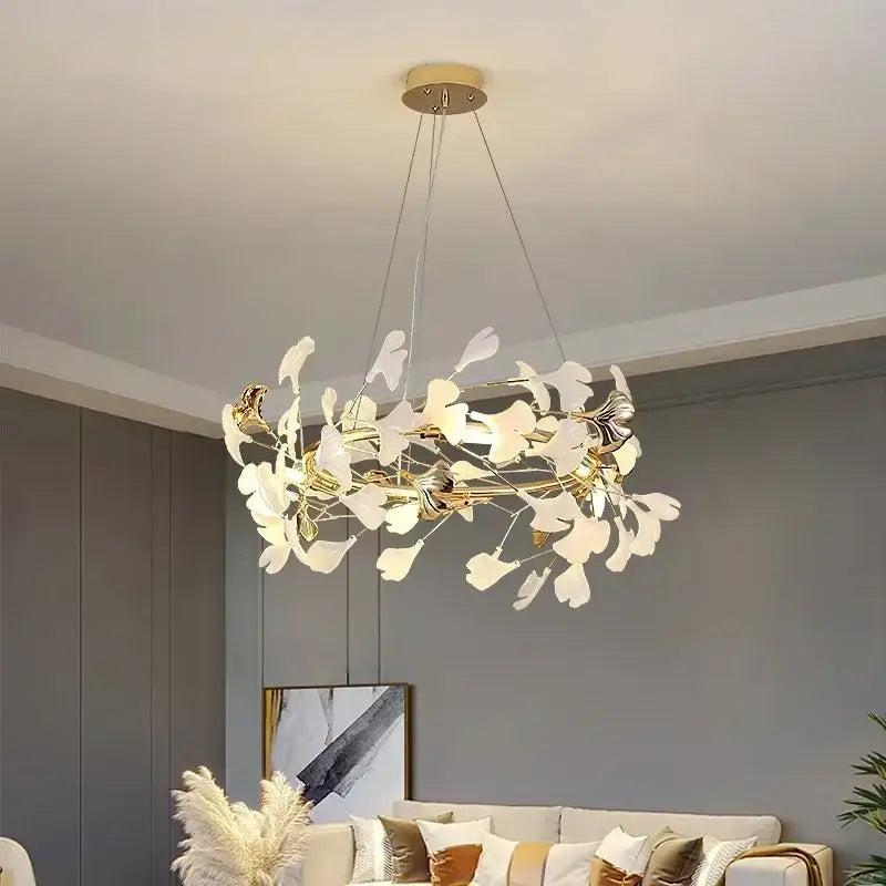 Modern Nordic Flower Leaf Chandelier Pendant Lamp - Ceiling Lamp
