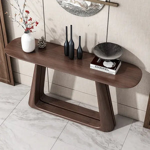 Nordic Wood Console Table 120-160cm Minimalist Design - view 4