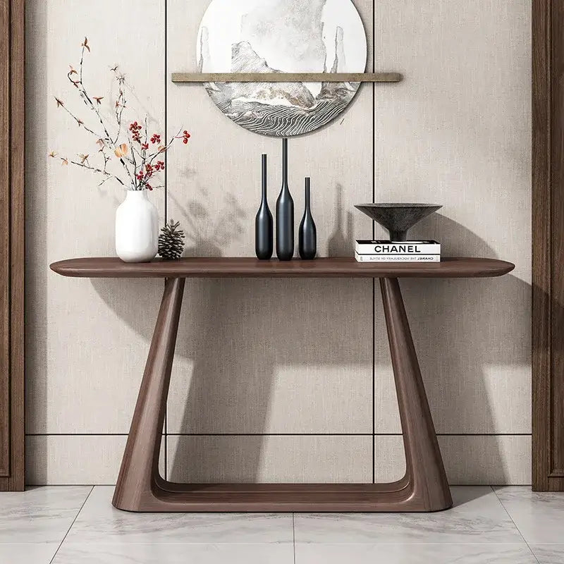 Nordic Wood Console Table 120-160cm Minimalist Design