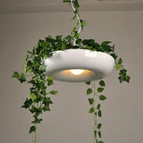 Modern Pendant Plant Pot Hanging Lamp - White - Lamps