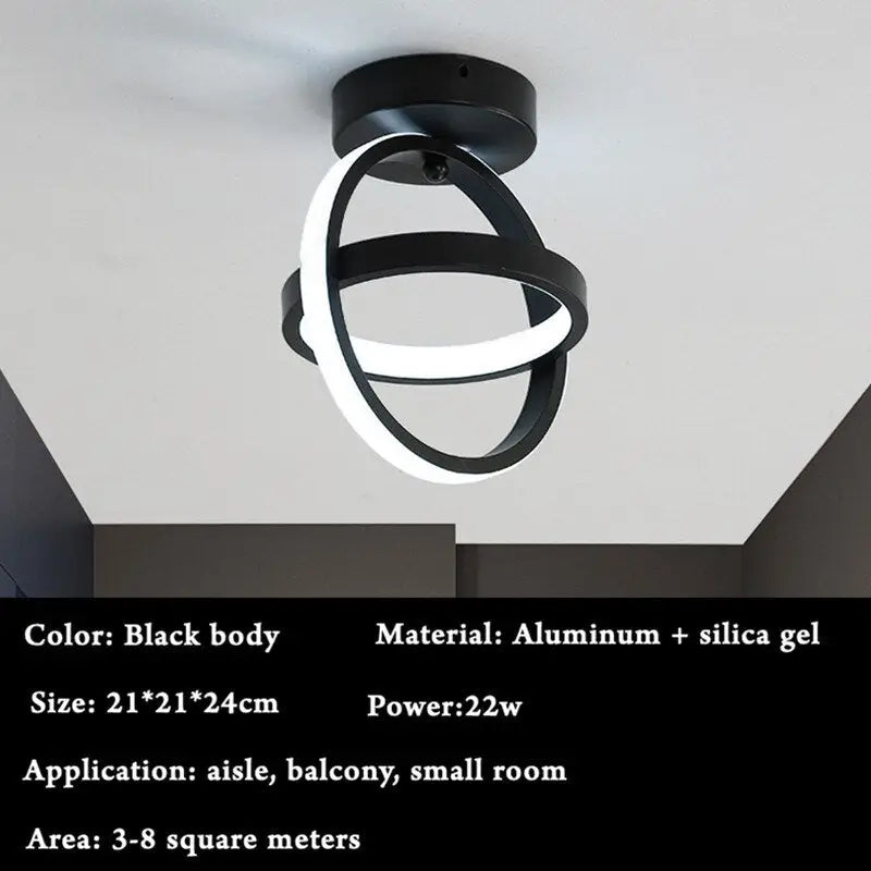 Modern Remote Control LED Lamp - Black. / Warm White - Lamps