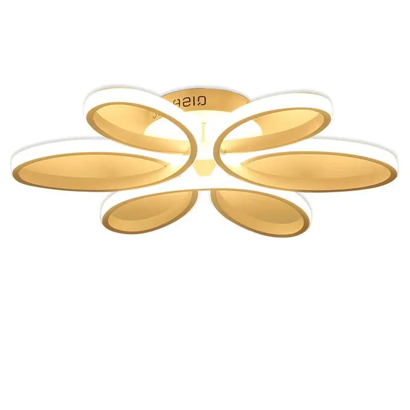 Dimmable Chrome Flower Pendant Light with Remote Control - view 3