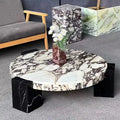 Modern Round Marble Top Legs Coffee Table - Multifunctional coffee table