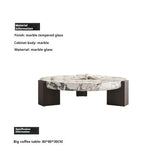 Modern Round Marble Top Legs Coffee Table - Multifunctional coffee table