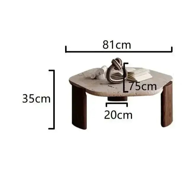 Modern Design Solid Wood Coffee Table - 85 x 35 cm - Multifunctional coffee table