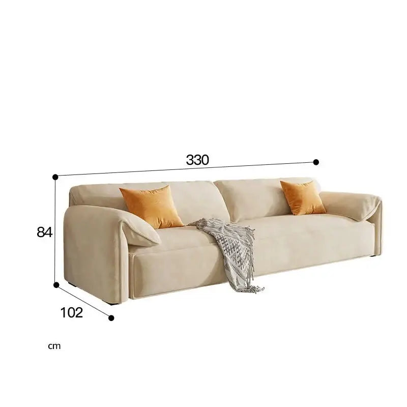 Italian Modern Minimalist Square Sectional Sofa - view 9
