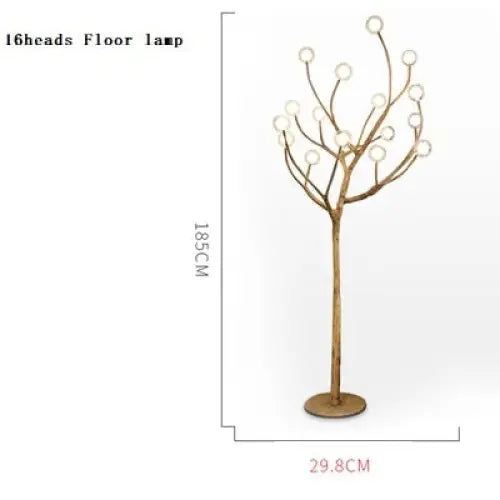 Modern Tree Branch Glass Bubble Lamp - 16 Heads Floor lamp / Warm white 3000k - Lamps