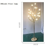 Modern Tree Branch Glass Bubble Lamp - 20 Heads Floor lamp / Warm white 3000k - Lamps