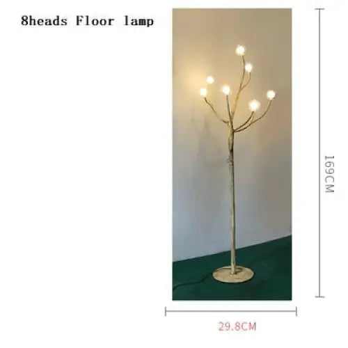 Modern Tree Branch Glass Bubble Lamp - 8 Heads Floor lamp / Warm white 3000k - Lamps