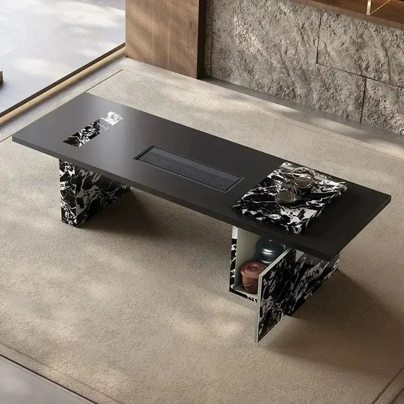 Modern Wood Coffee Table - 220 x 80 cm - Dining Table