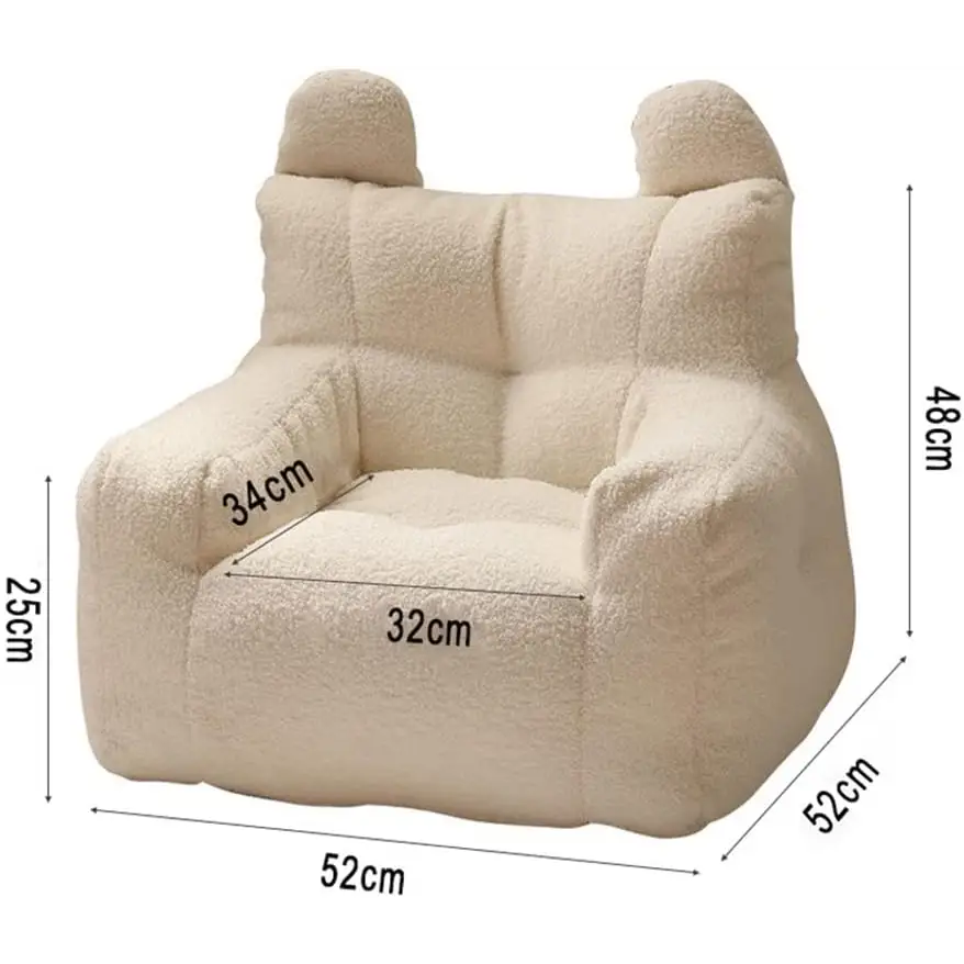 Modular Double Bean Bag Sectional Sofa - Compressed Sofa