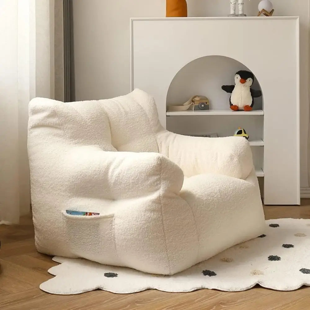 Modular Double Bean Bag Sectional Sofa in Velvet - view 11