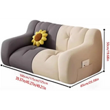 Modular Double Bean Bag Sectional Sofa - Compressed Sofa