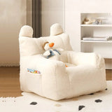 Modular Double Bean Bag Sectional Sofa - White - Compressed Sofa
