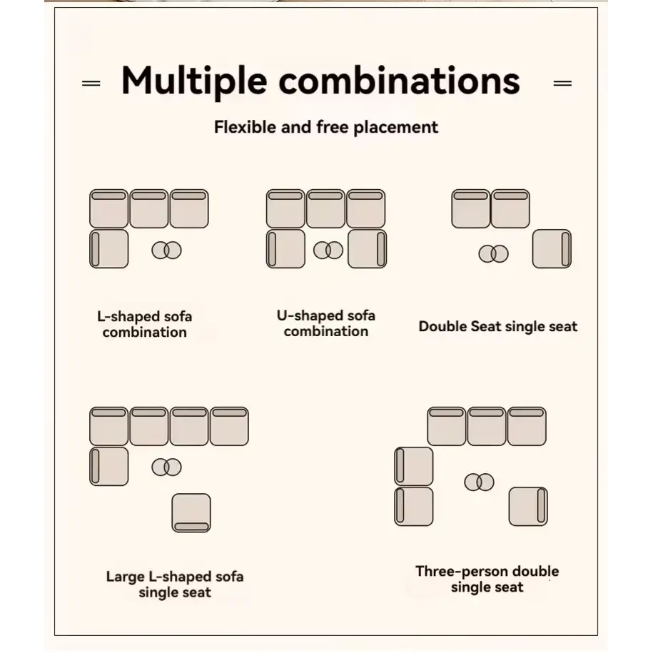 Modular Velvet Floor Sofa L-Shaped Japandi Design - view 22