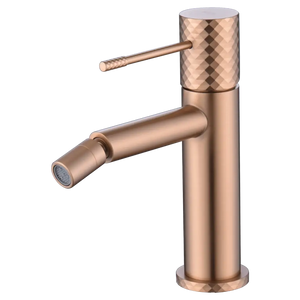 Genova Brushed Rose Gold Bidet Mixer, main product view