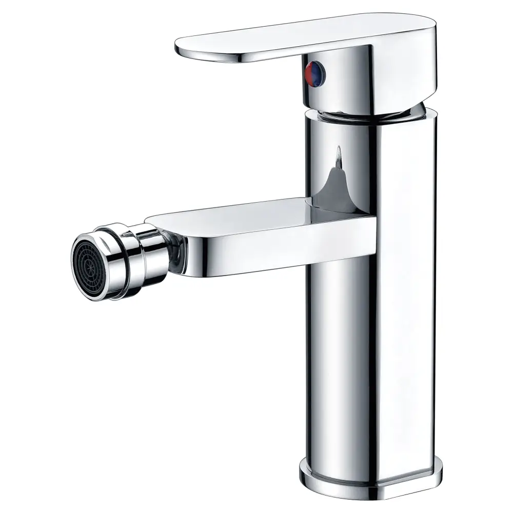 Liverpool chrome bidet mixer single handle faucet closeup