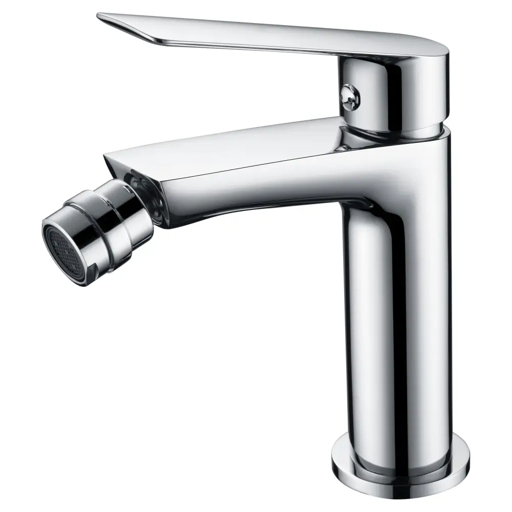 Luxor chrome single handle bidet mixer modern design faucet closeup