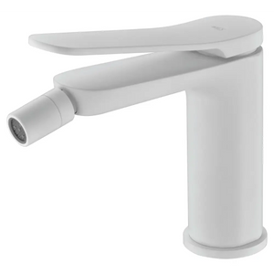 Matte White Bidet Mixer Single Handle Contemporary Design, main product view