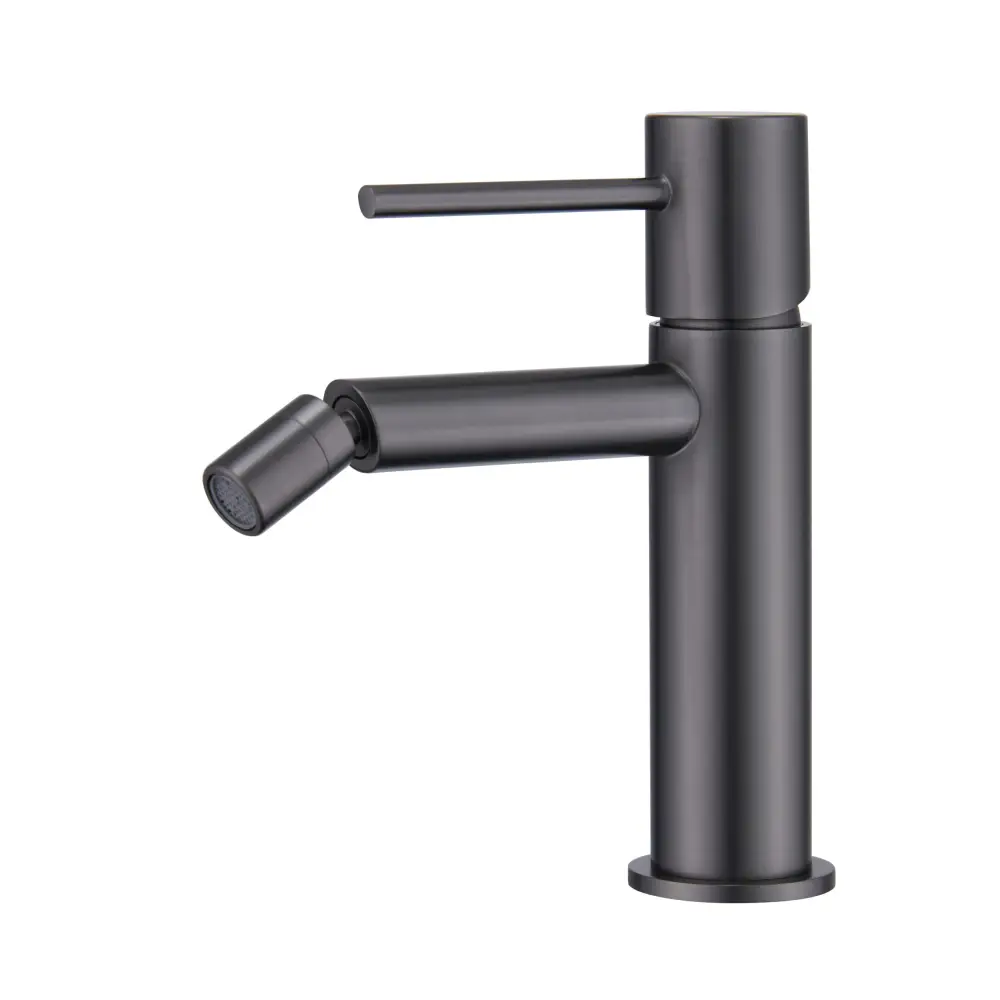 Monza black gun metal single handle bidet mixer tap faucet