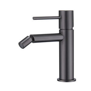 Monza Black Gun Metal Bidet Mixer Single Handle, main product view