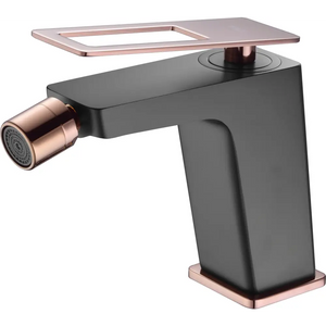 Black Rose Gold Bidet Mixer Tap Modern Bathroom, main product view