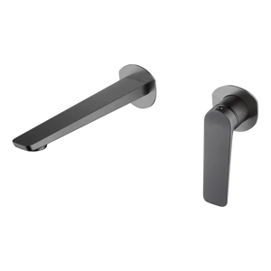 Black Gun Metal Single Handle Bathroom Sink Faucet, main product view