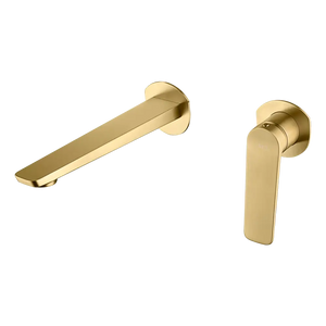Brushed Gold Single Lever Sink Mixer Faucet, main product view