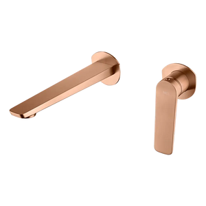 Brushed Rose Gold Bathroom Sink Mixer Faucet, main product view