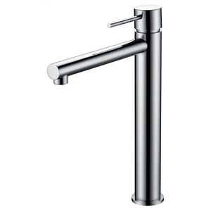 Milos Tall Chrome Basin Mixer Single Lever Faucet, main product view