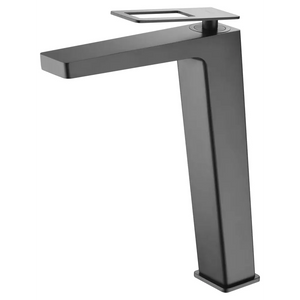 Valencia Tall Sink Mixer Matte Black Sweden Series, main product view