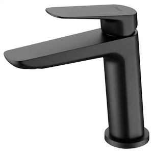 Matte Black Single Lever Basin Mixer Faucet, main product view
