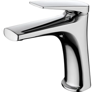 Chrome Single Lever Sink Faucet Modern Minimalist Design, main product view