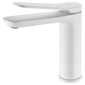 Denmark Matte White Basin Mixer Faucet, main product view