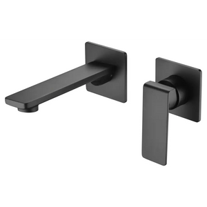 Matte Black Built-in Sink Mixer Faucet, main product view