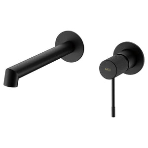 Matte Black Single Handle Bathroom Sink Faucet, main product view
