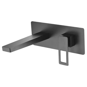Matte Black Built-in Sink Mixer Single Lever Faucet, main product view