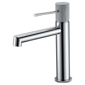 Chrome Single Lever Basin Faucet Modern Minimalist Design, main product view