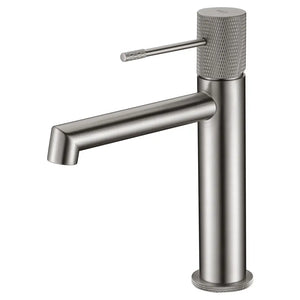Brushed Nickel Basin Mixer Single Lever Faucet, main product view
