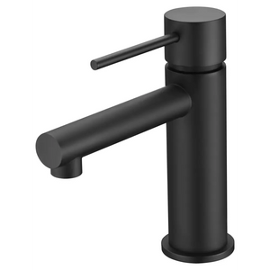 Matte Black Single Lever Basin Faucet Modern Design, main product view