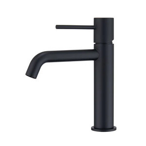 Matte Black Single Lever Basin Mixer Faucet, main product view