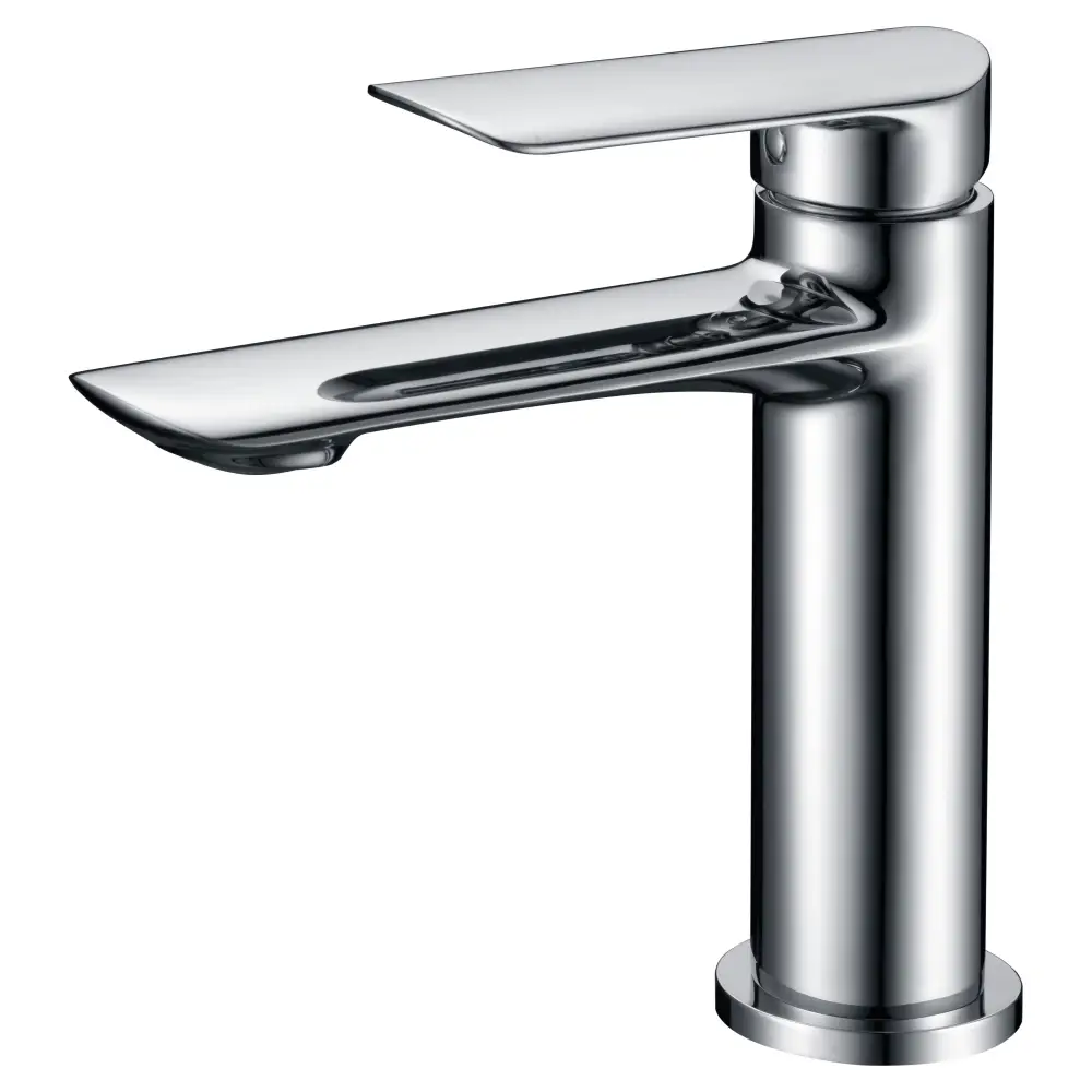 Chrome single-handle basin mixer faucet Ural Series IMEX lavabo
