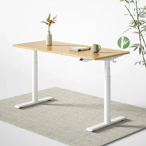 Natur Solid Wood Bamboo Standing Desk Only Table - Desk