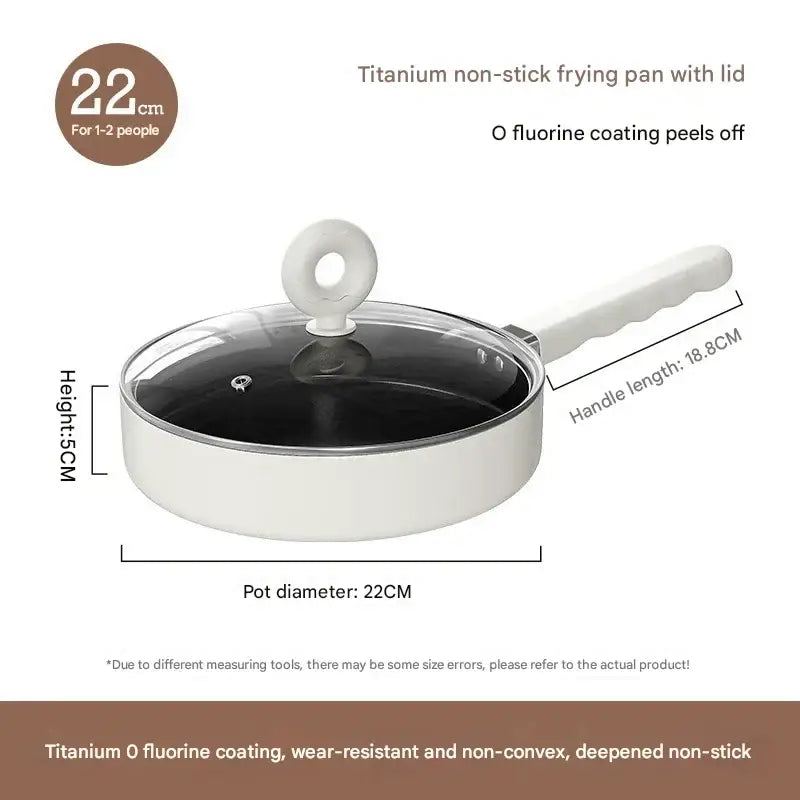 Two Piece Non Stick Frying Pan Soup Pot Set - Cookware set