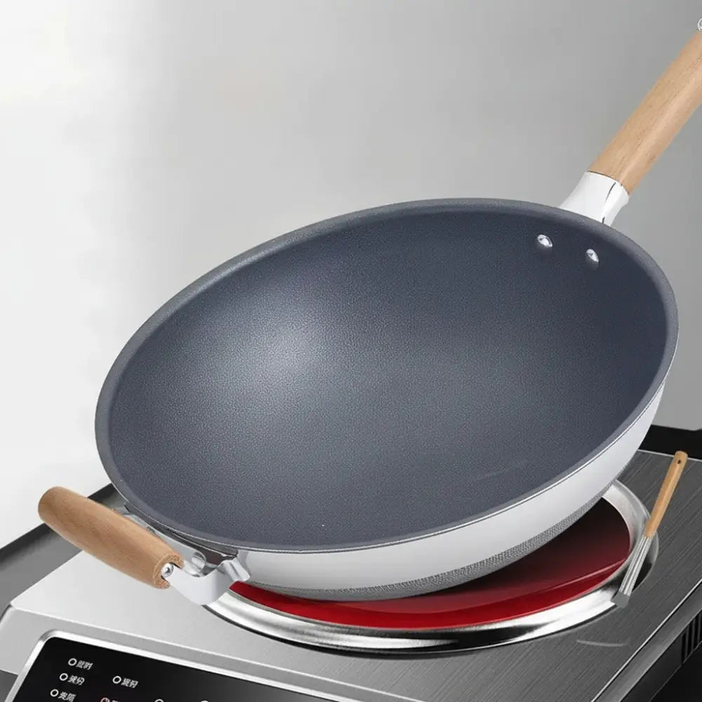 Non Stick Round Bottom Ear Steaming Cover Lid Pan - Cookware set